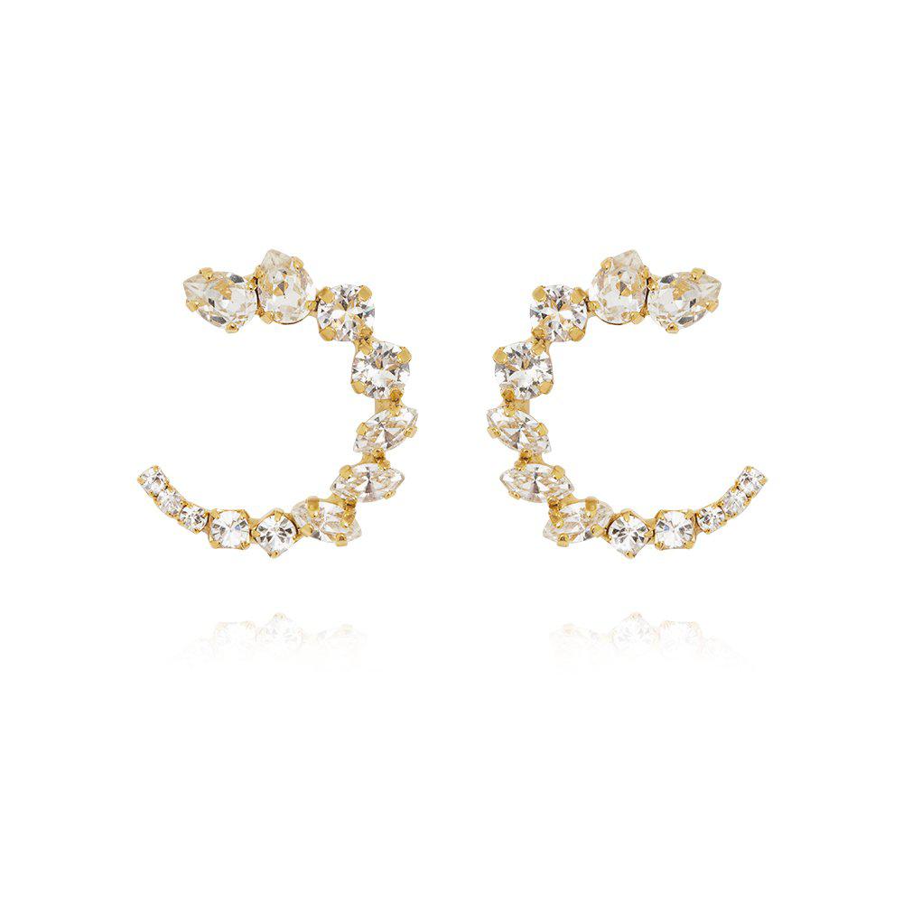 MINI ANGIE EARRINGSGOLD Crystal