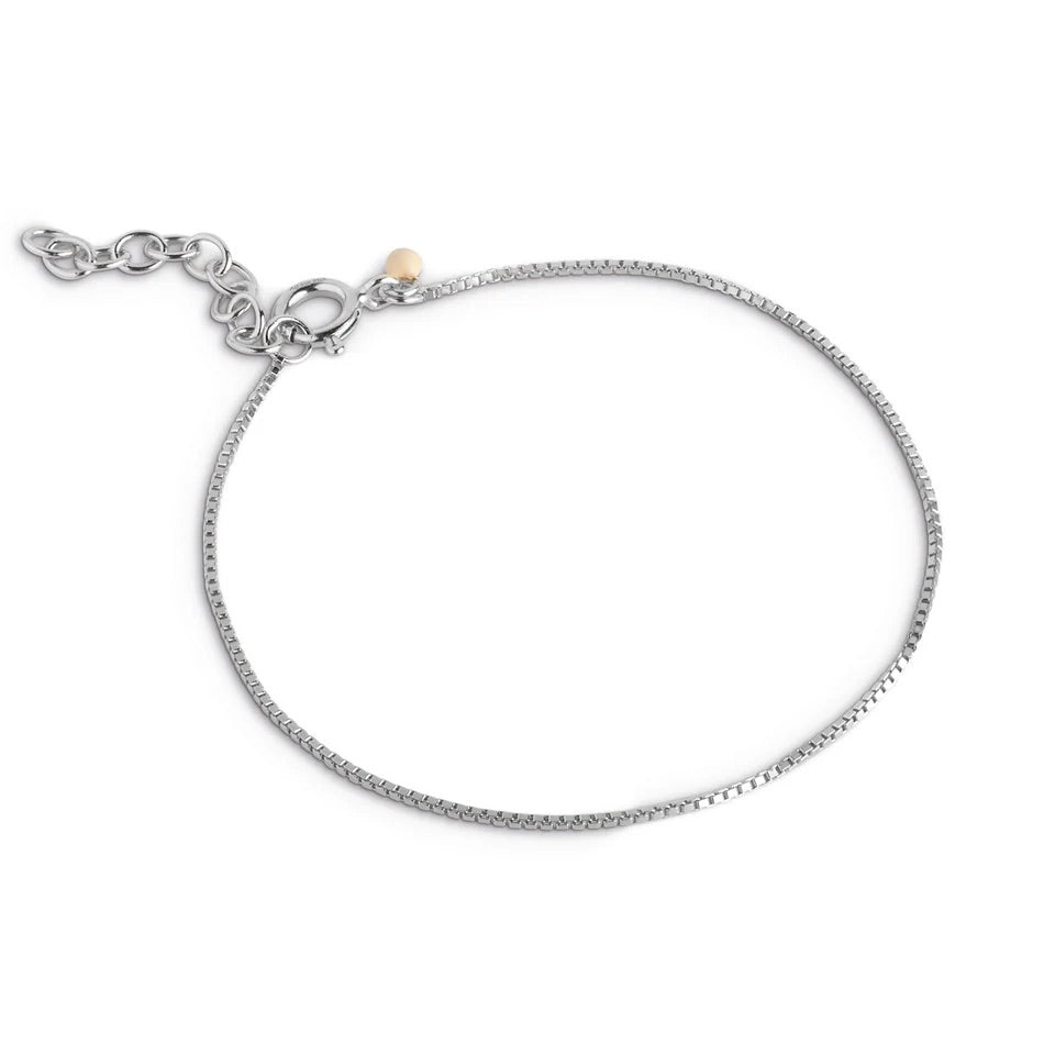 BRACELET BOX CHAIN 0,8MM  Silver