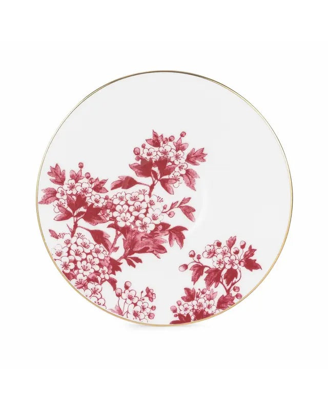 TEA CUP AND SAUSER  Burgundy