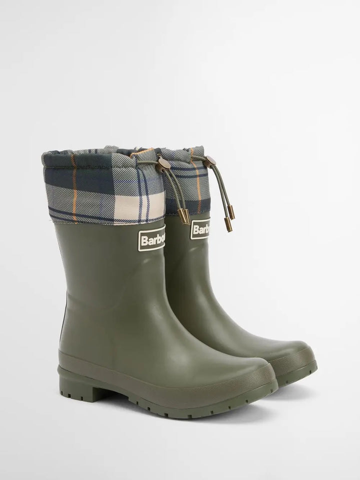 Barbour Mowbray Mid Welly  Olive/Ancient Tartan