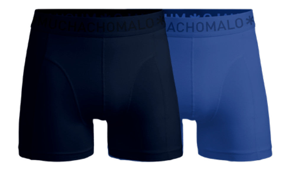 1010 Solid Boxer 2pk 684 Black/Blue