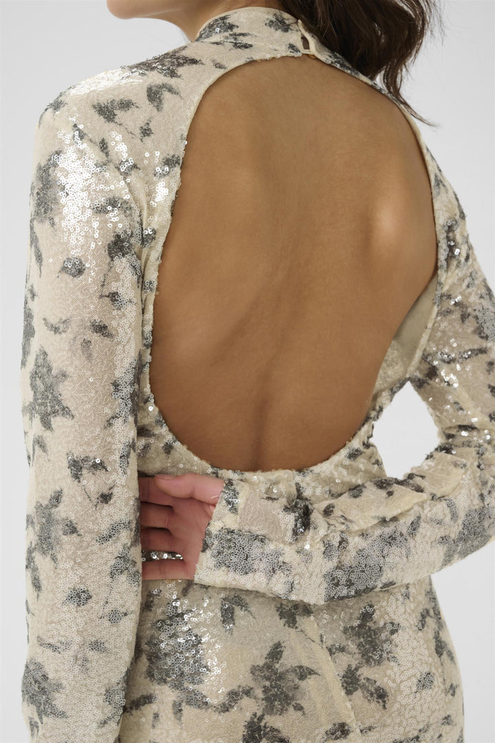 GZsveda dress  Champagne/Black Sequins