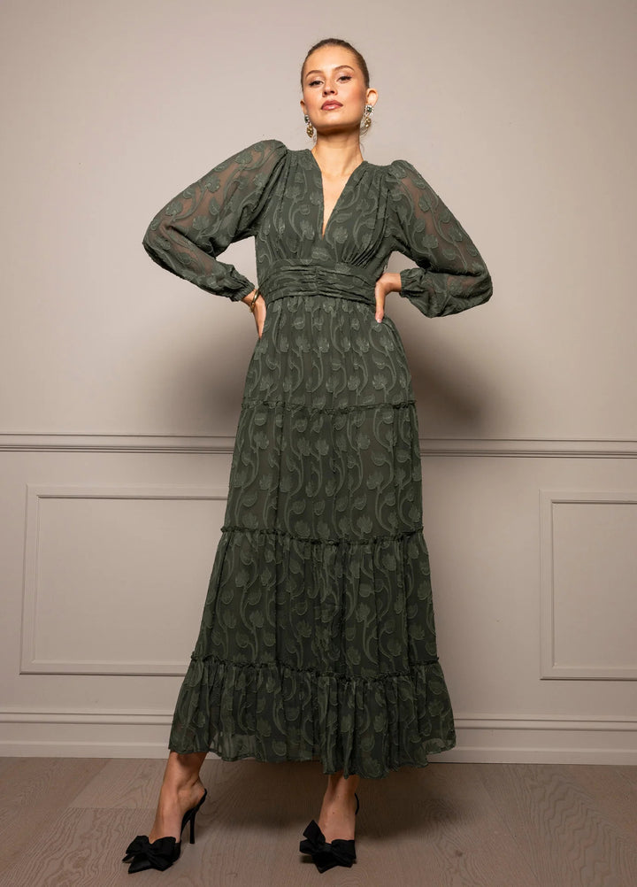 Noor Maxi Dress  Luxe Green