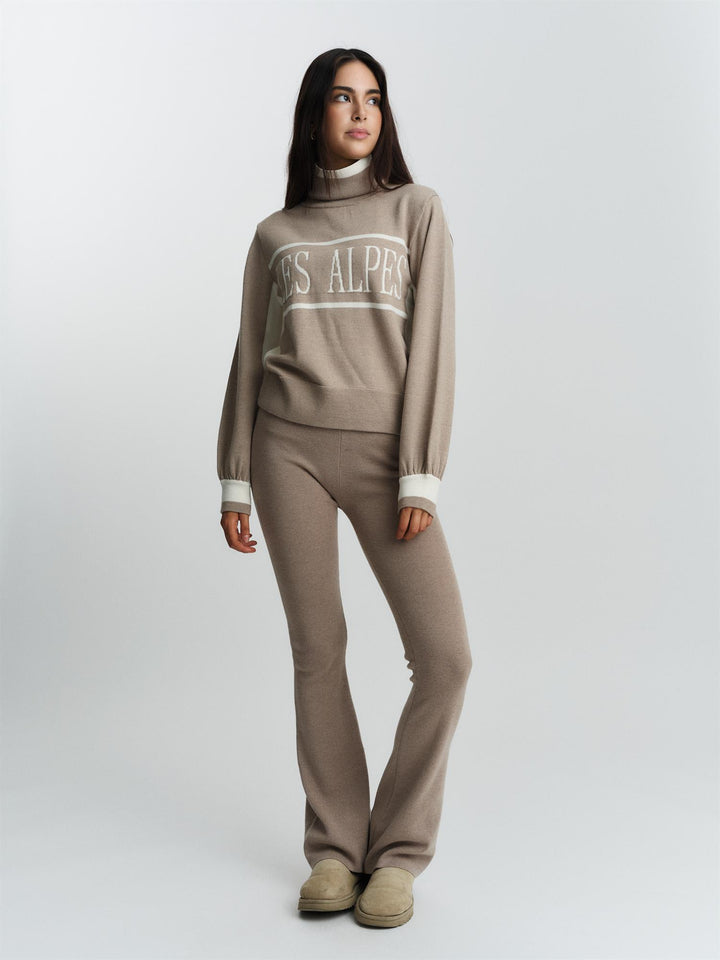 Maud Merino Sweater  Beige Melange