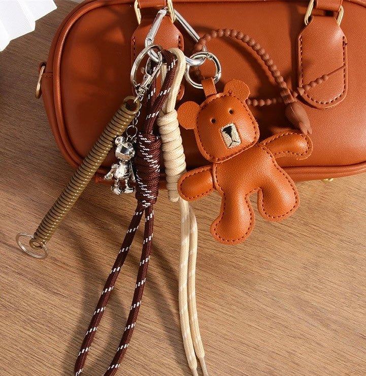 BAG CHARM Cognac