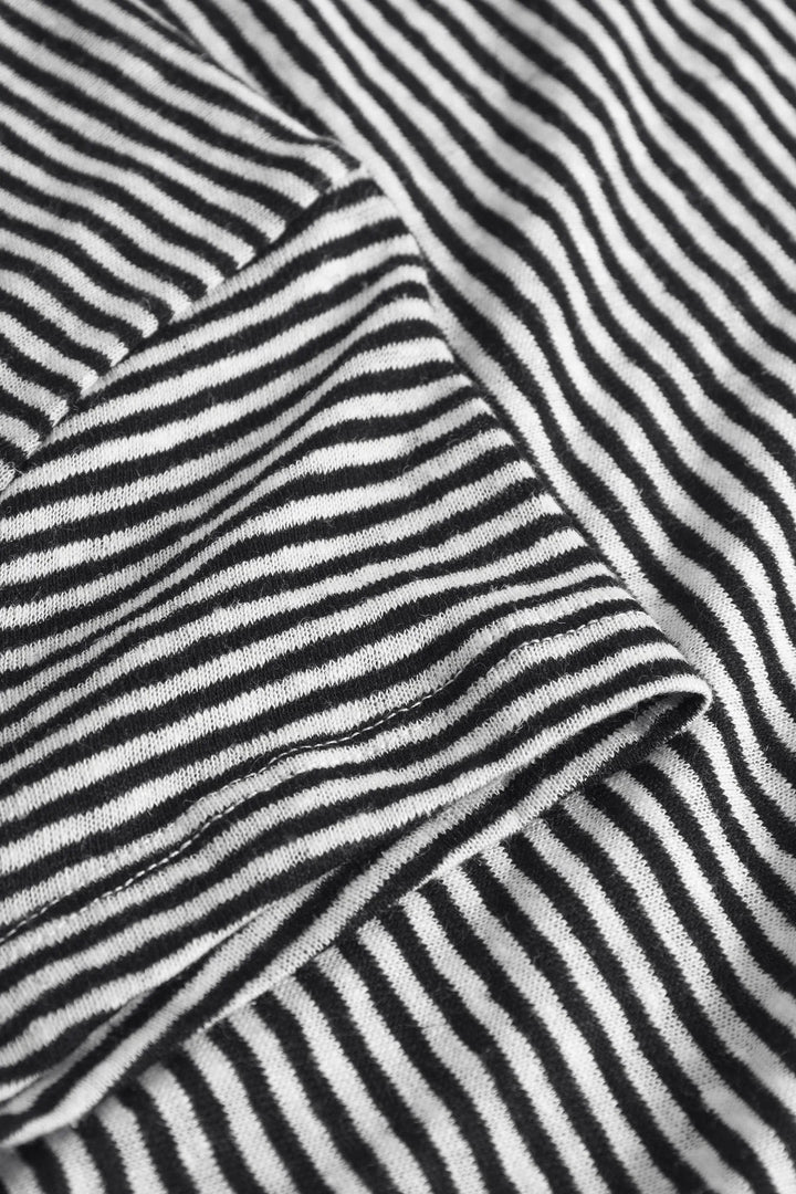 Breeze Long Tee Dress  Dream White/ Black Stripe