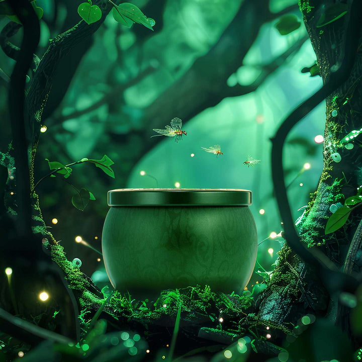 MINI TIN CANDLE 25t  Bewitching Banyan Forest