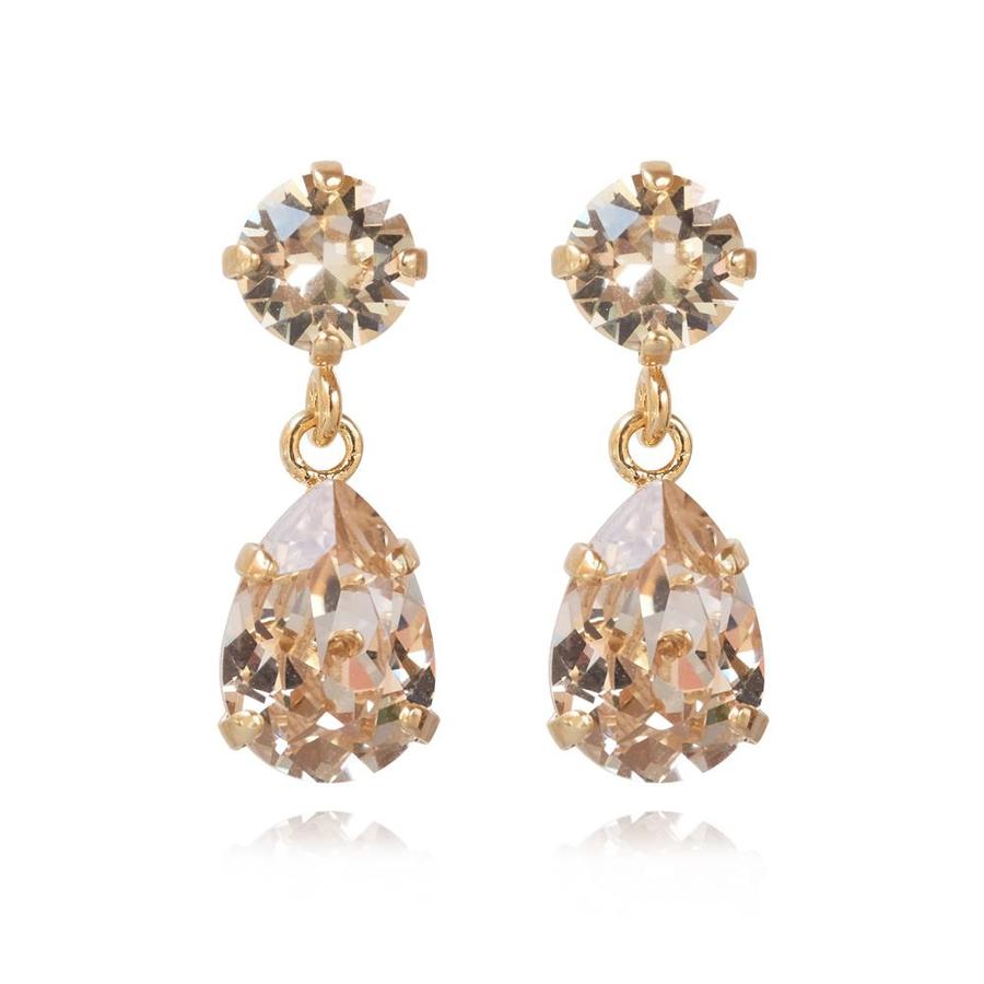 MINI DROP EARRING GOLD Silk