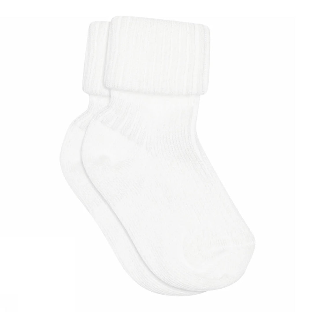 COTTON RIB BABY SOCKS White