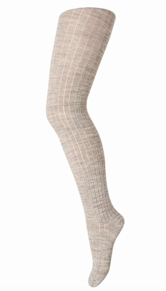 MARLEY WOOL TIGHTS Light Brown Melange