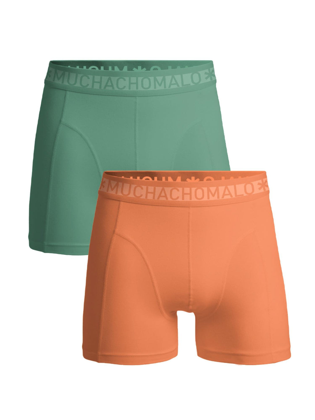 1010 SOLID BOXER 2PK Orange/Green