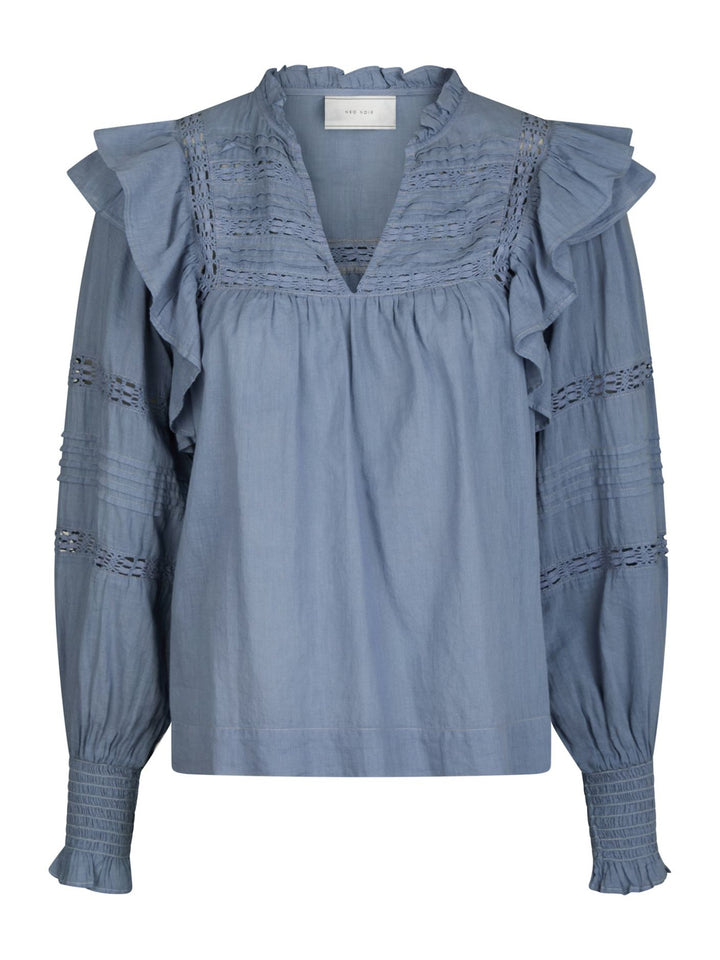 Mauri S Voile Blouse  Smoke Blue
