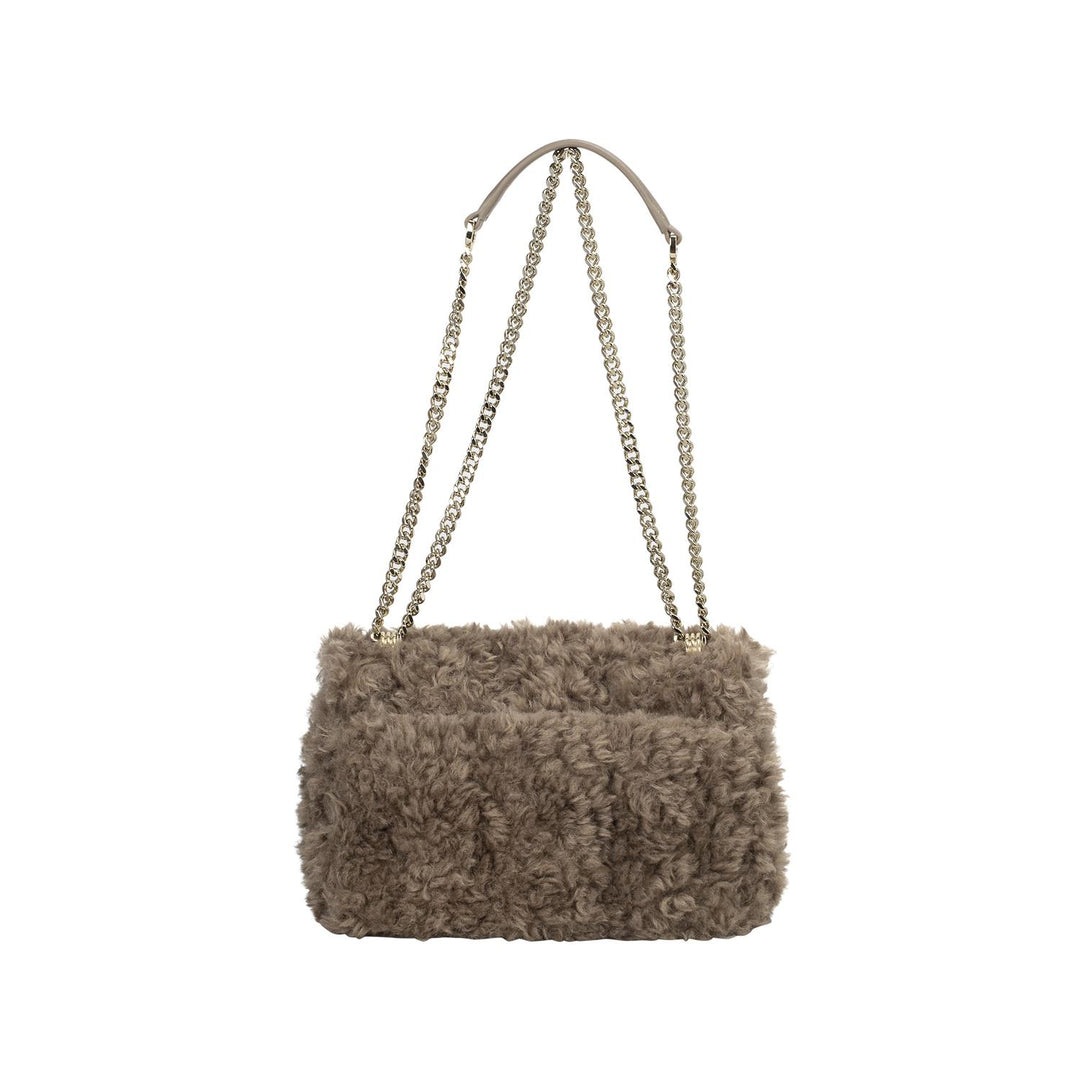 B_ICON M SH. BAG FUR  Open Brown