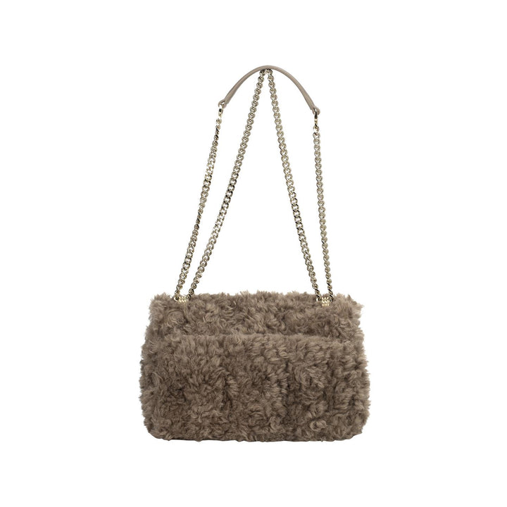 B_ICON M SH. BAG FUR  Open Brown