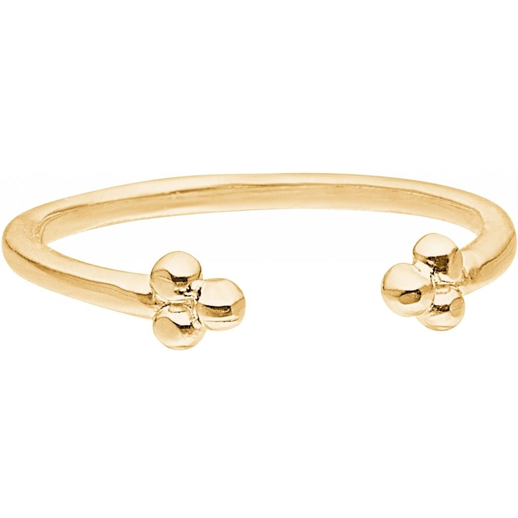 RING, SIMPLE FLOWER  Gold