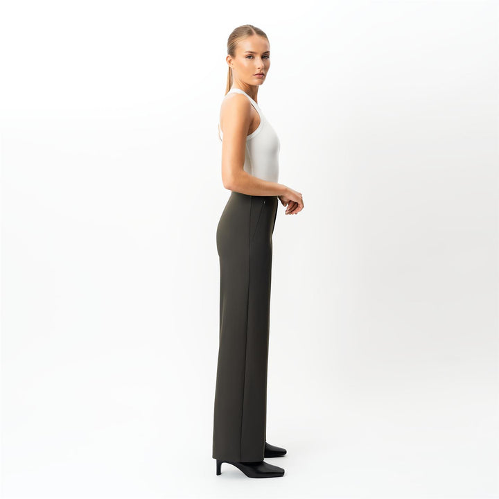 ASANA RELAXED STRAIGHT PANT  Dark Olive