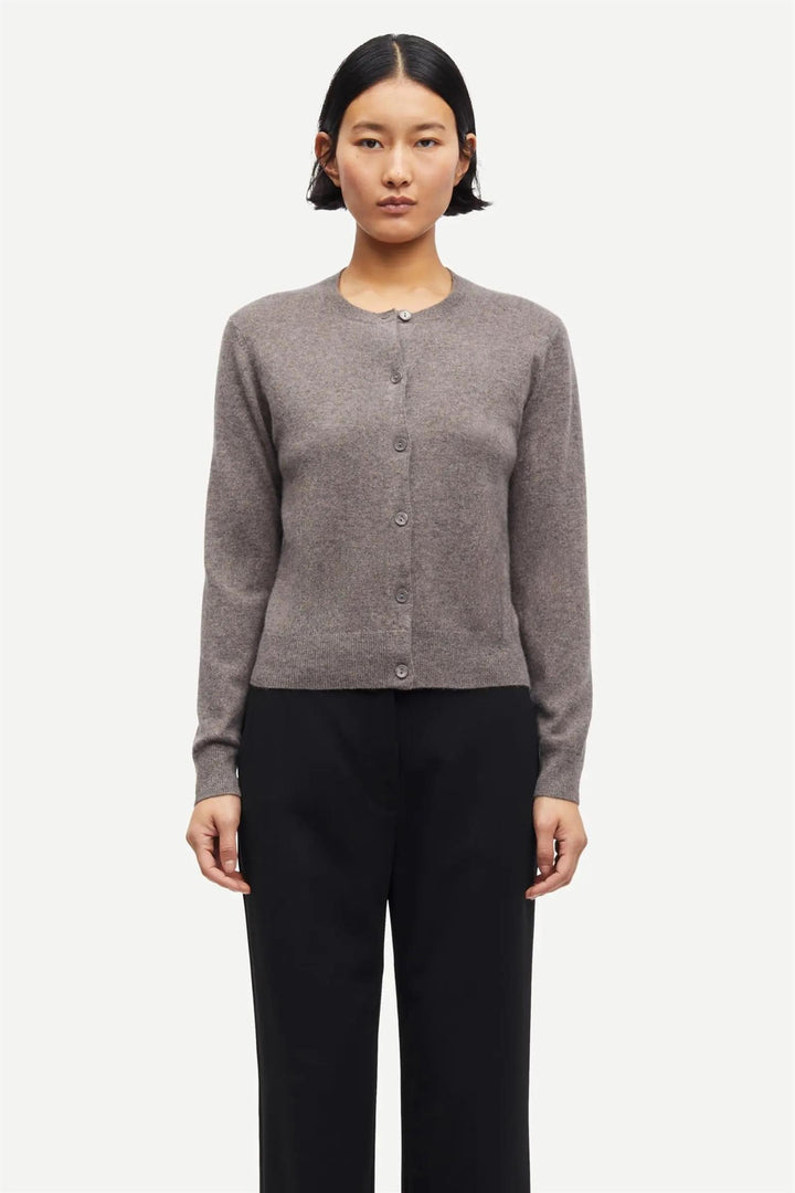 Saboston Cardigan 6304  Grey Blue Mel.