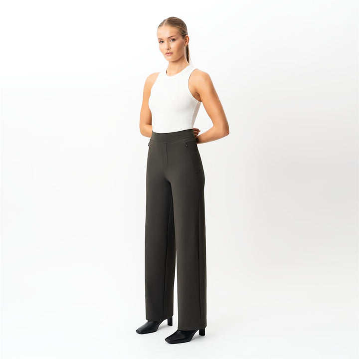 ASANA RELAXED STRAIGHT PANT  Dark Olive