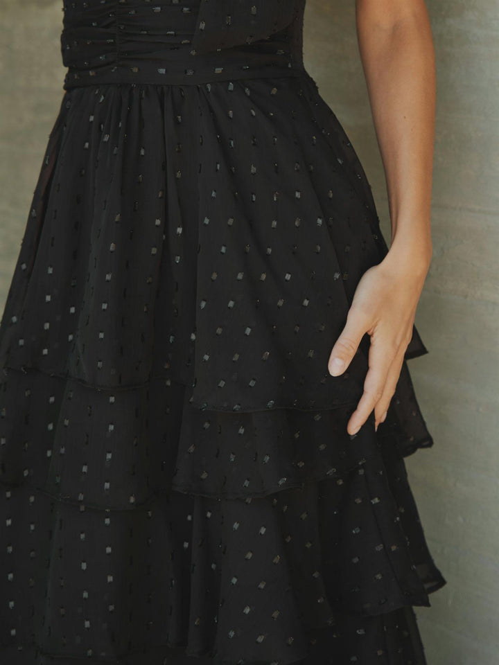 Marli Glitz Dress  Black