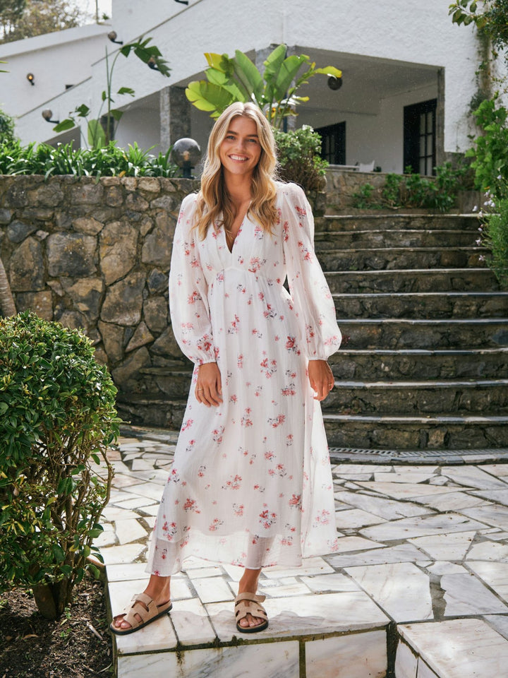Silfi Print dress  Off White