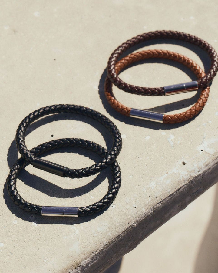 Franky Bracelet Leather Brown  Brown