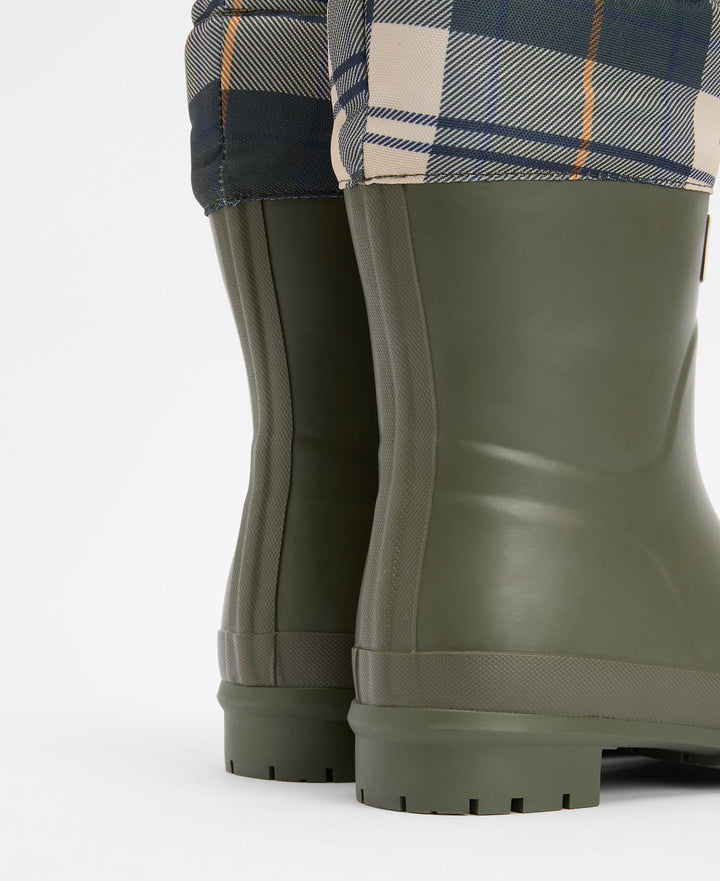 Barbour Mowbray Mid Welly  Olive/Ancient Tartan