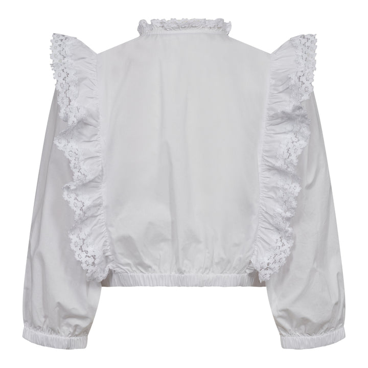 LaceyCC Frill Shirt  White