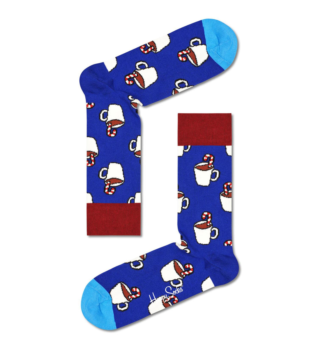 CANDY CANE COCOA SOCK Blue