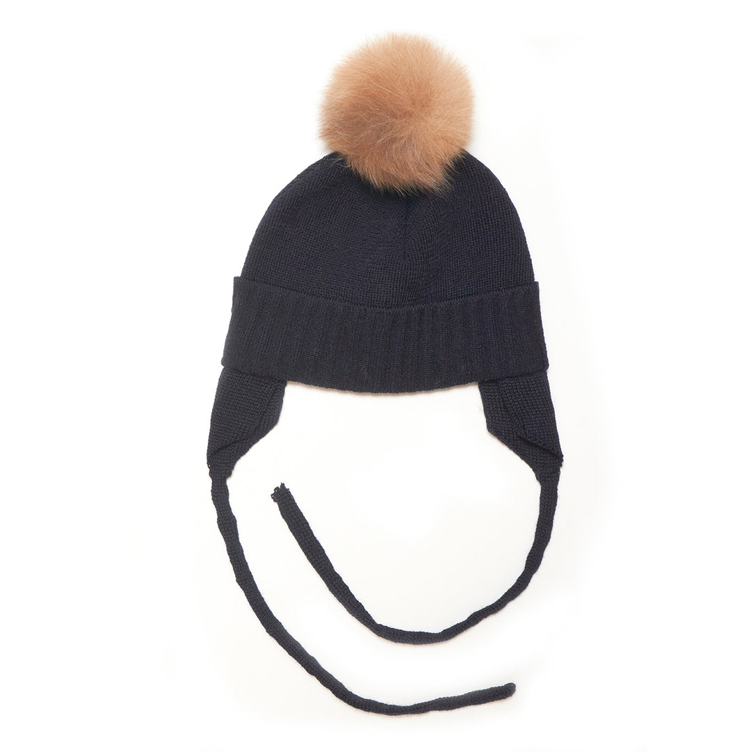 BONNET WOOL KNIT Navy