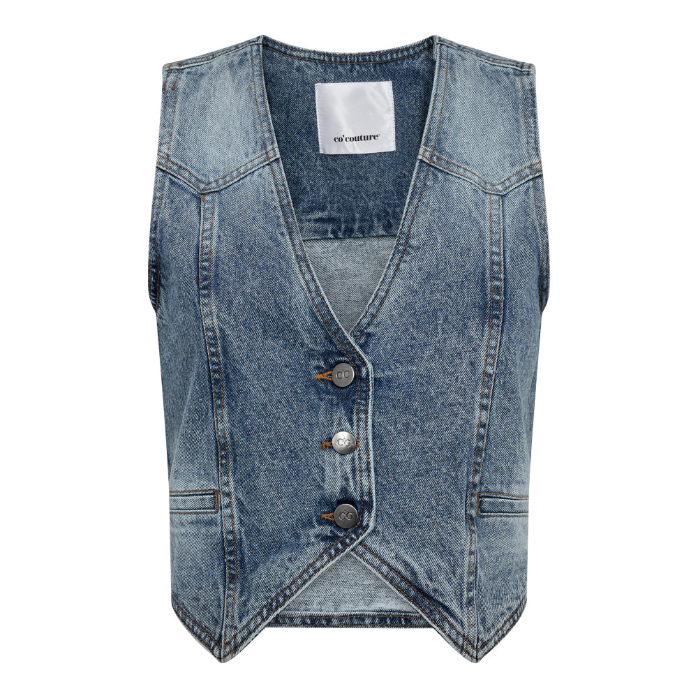 VIKACC DENIM VEST Denim Blue