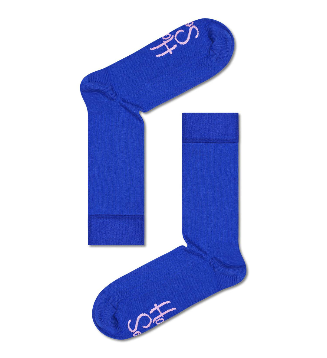 SOLID RIB SOCK Blue