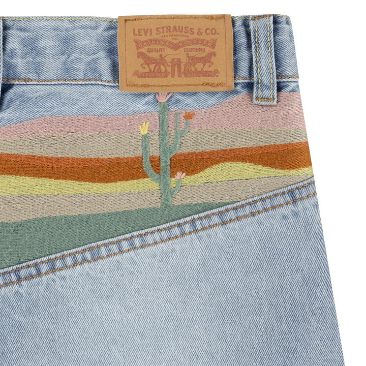 MINI MOM SHORT W EMBROIDER  Desert Sky