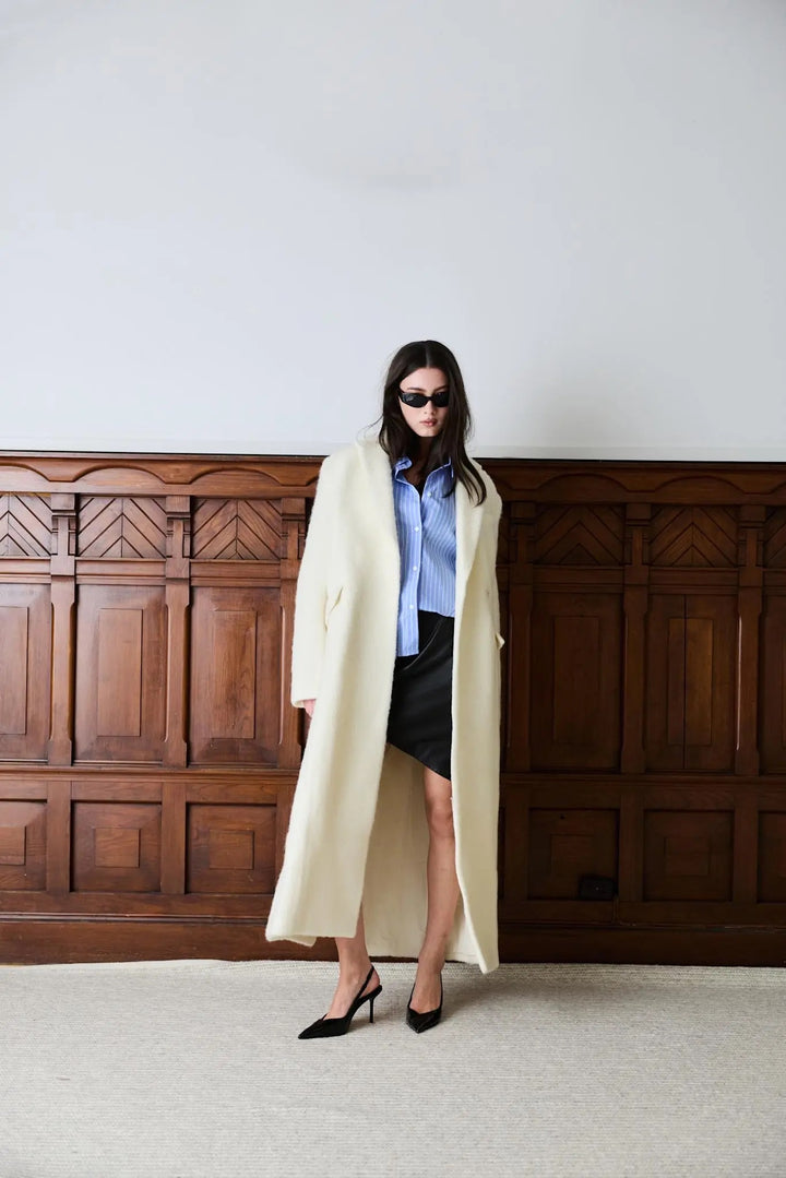 PLUSH COAT  Offwhite