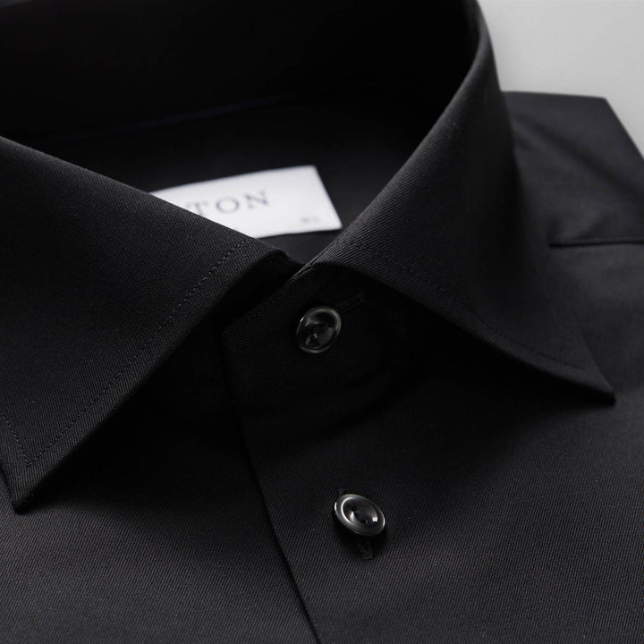 SIGNATURE TWILL SHIRT - SLIM  Black