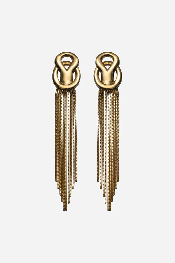 The Flounce Earrings  Gold