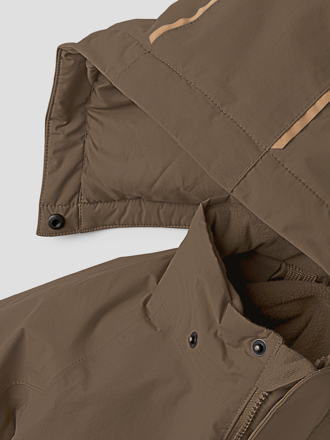 NMNLASTORM12 SNOWSUIT 1FO LIL  Mørkebrun
