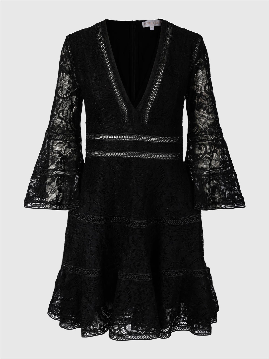 Millie lace mini dress  Black Lace