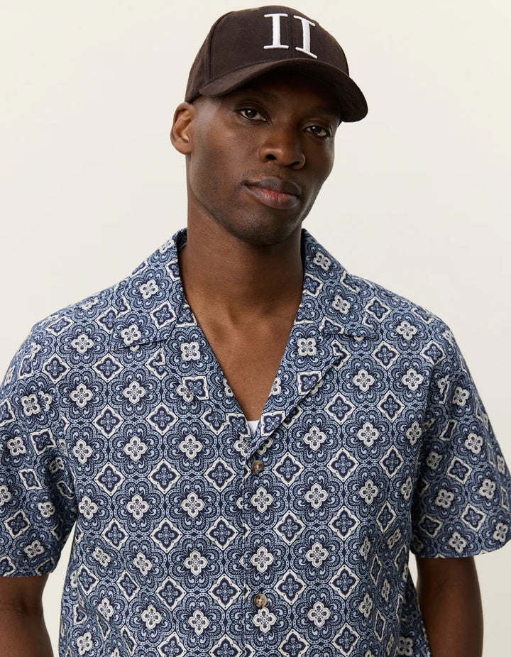 Lukas Arabesque AOP SS Shirt  Blue Fog