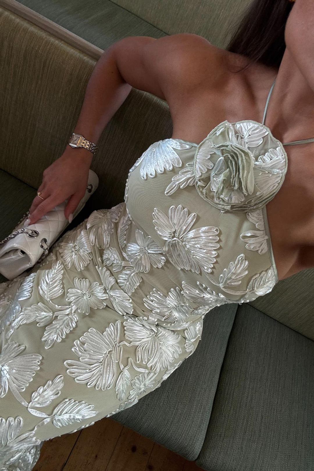 ROSE DRESS  Pale Green