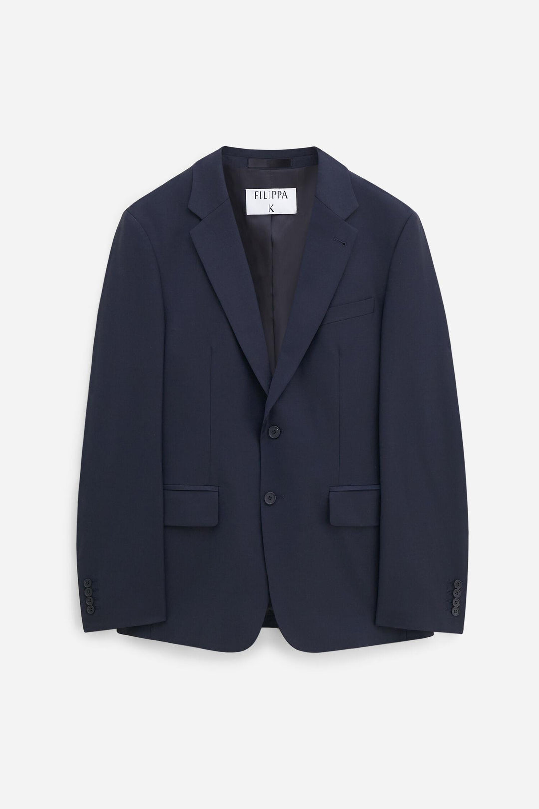 slim wool blazer  Dark Navy