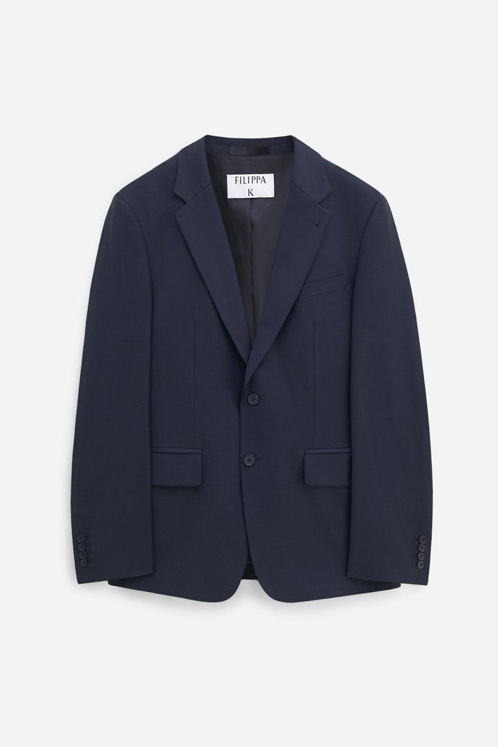 slim wool blazer  Dark Navy