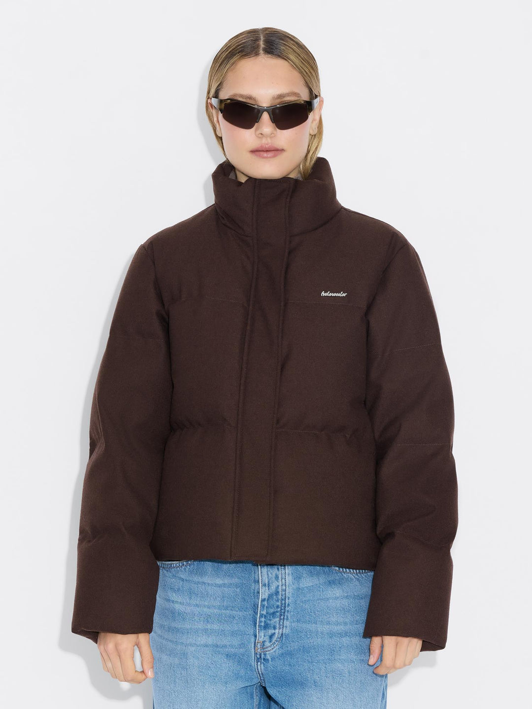 W Tech Wool Down Jacket  Dk. Brown