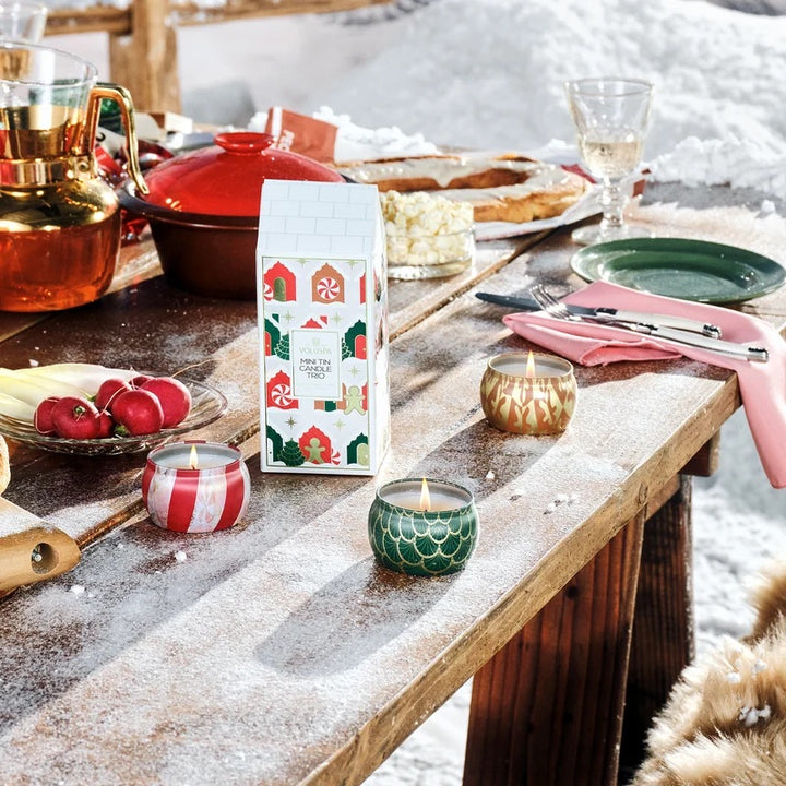 Holiday mini tin trio