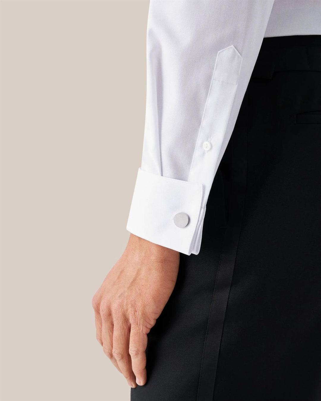 TUX FRENCH CUFF  White