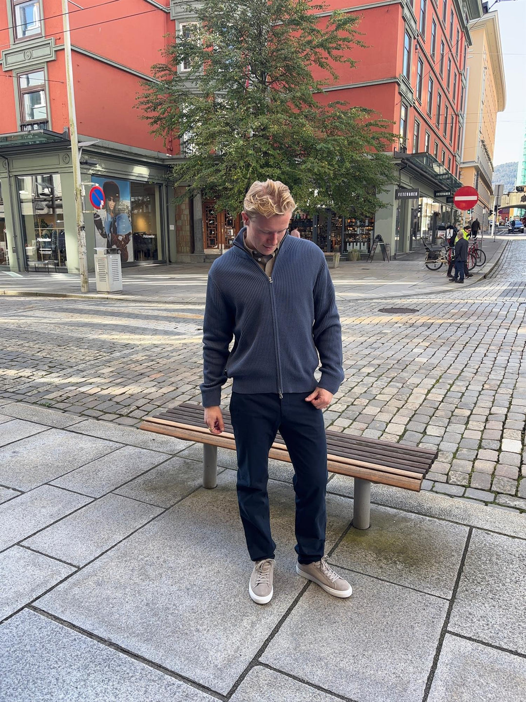 Alexis Full Zip Cardigan  Vintage Indigo