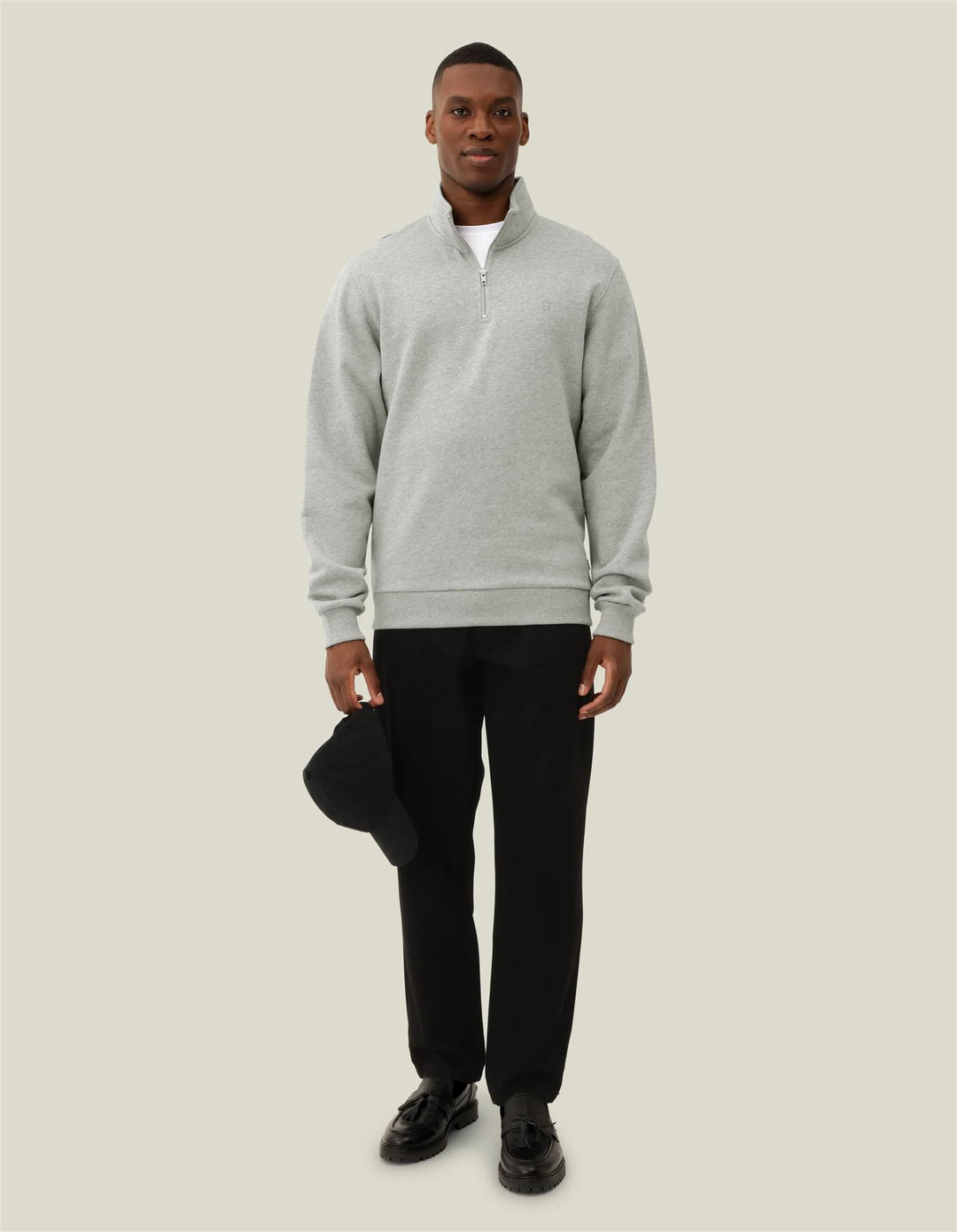 Core Tonal Hoodie  Grey Melange