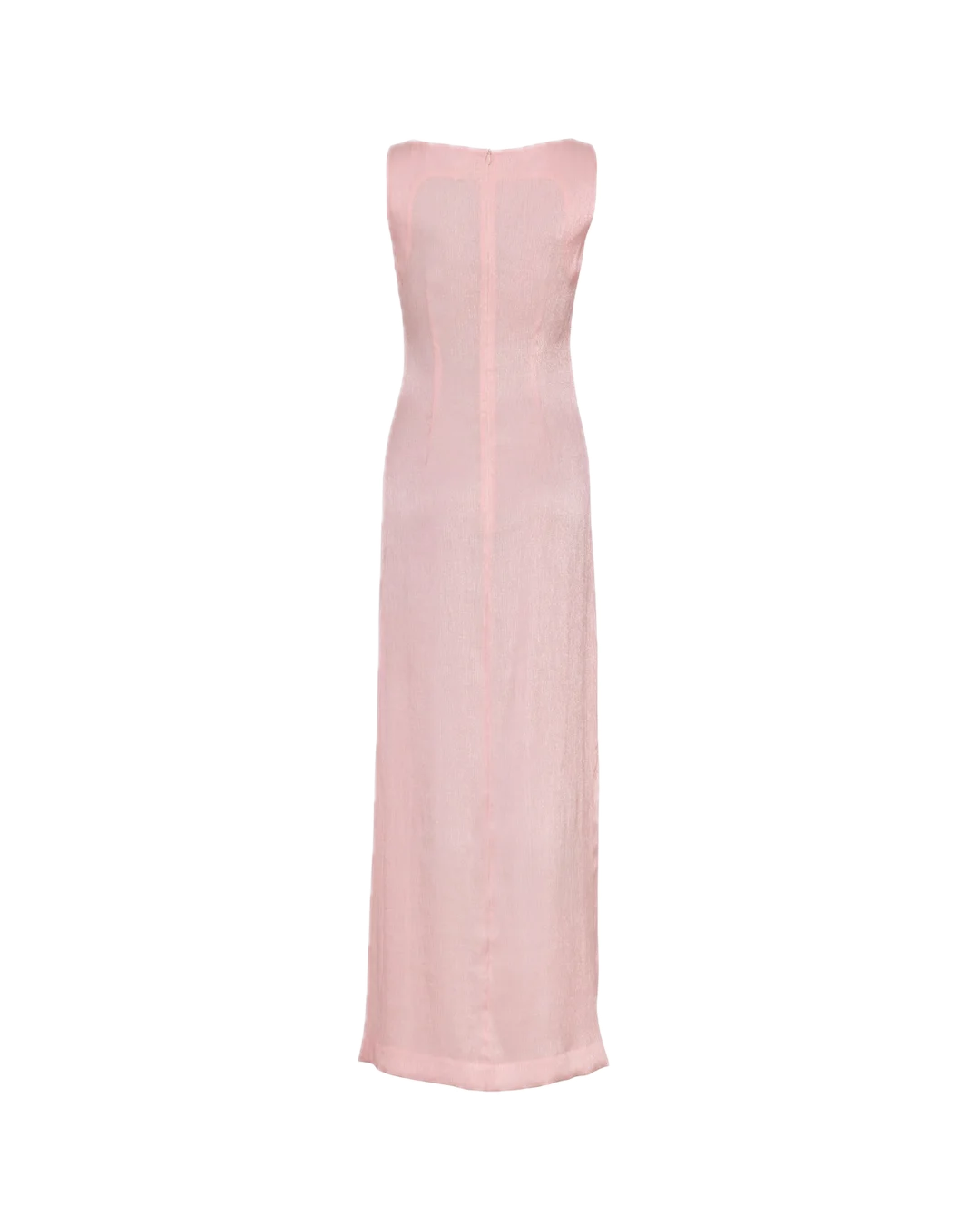 Shiny Sleeveless Dress  Dusty Pink
