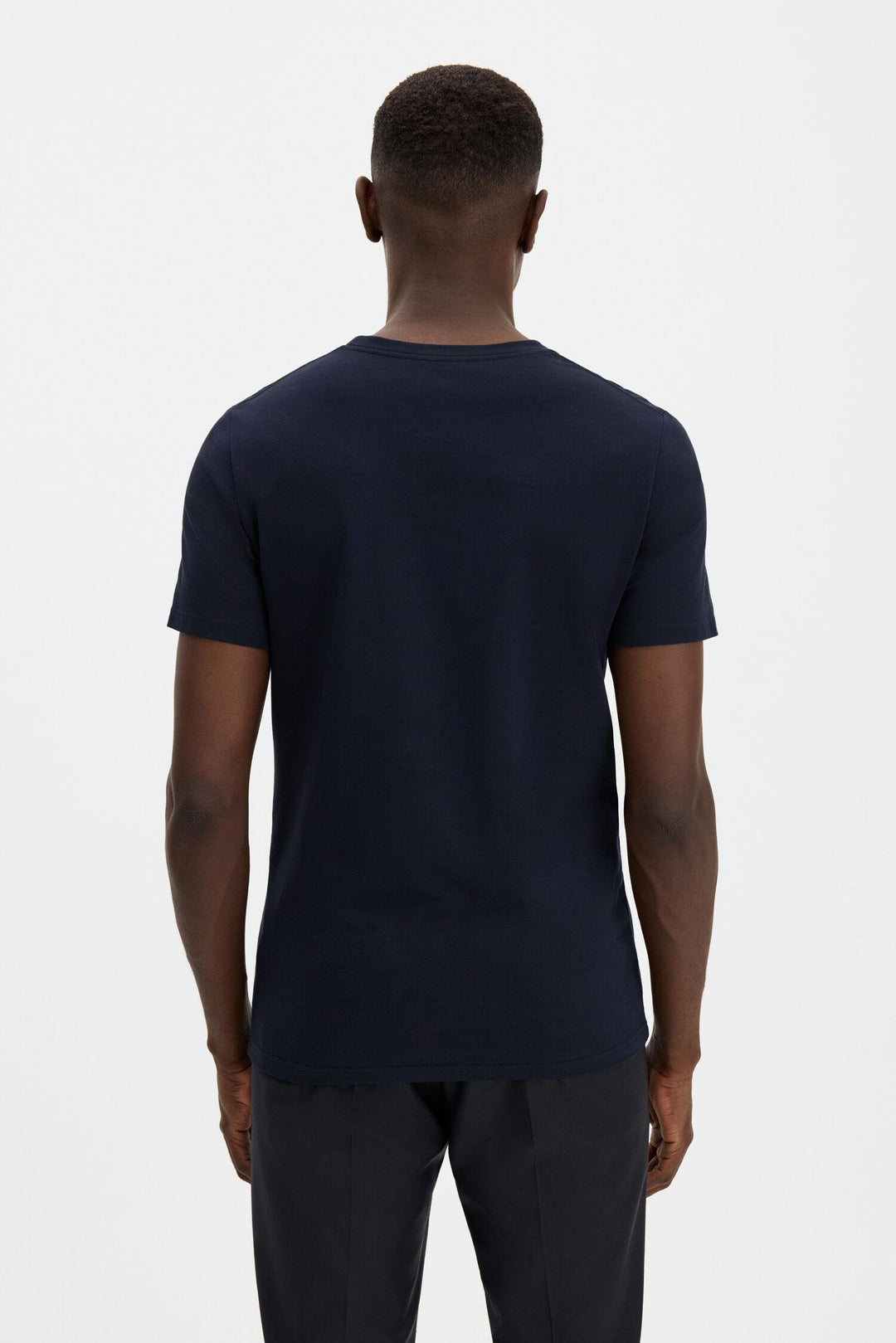 stretch cotton tee  Navy