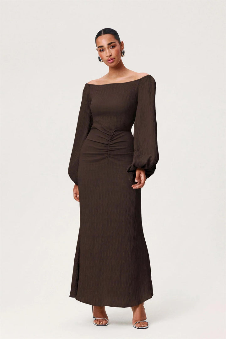 Reno Maxi Dress  Brown