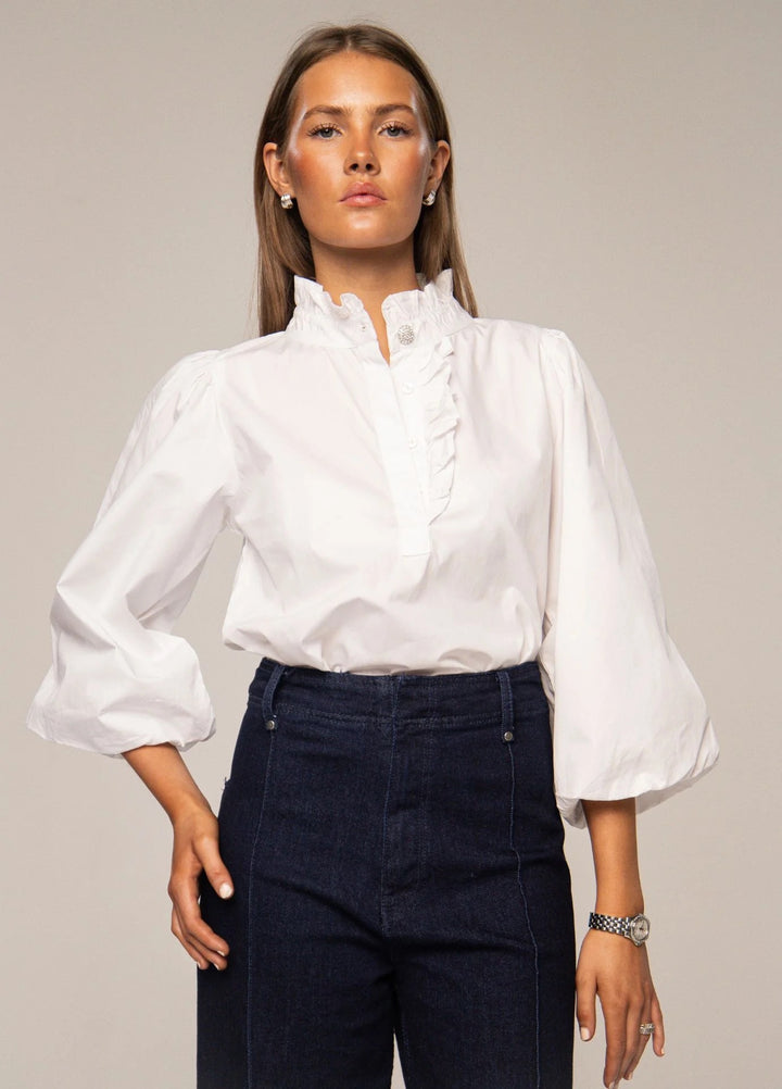 Ella Blouse Sugar White  Sugar White